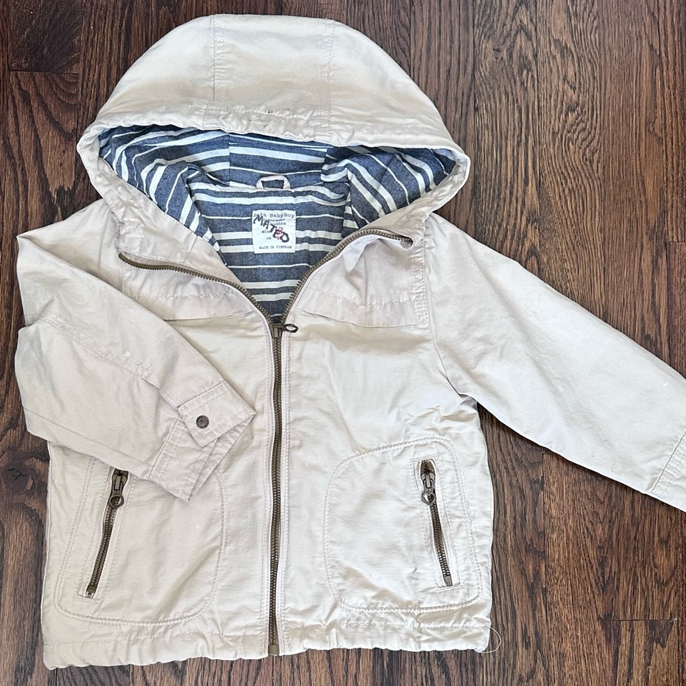 Zara Boys hooded jacket size 2-3 years